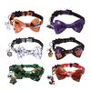 Durability Easyly Clean Festives Cats Collar With Regulable Safety Design For Holiday Pet Accessories