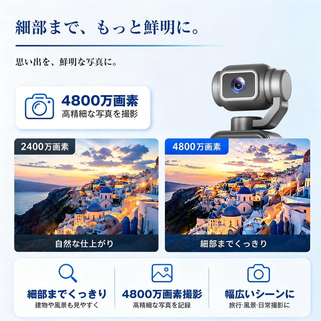 Compact Action Vlog Manual Rotating 16x Digital OTG Transfer Function Camera, 1080P, 48MP, Camera, 180° Lens, Zoom,