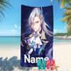 Customizable Personalized Beach Towels Genshin Impact Navelette Themed designs.Suitable for the Beach, Yoga, Sports;ideal As Beach Accessories