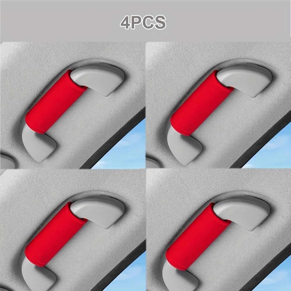 4pcs Soft Car Grab Handle Cover, Auto Door Handle Protector for Car Interior Decoration