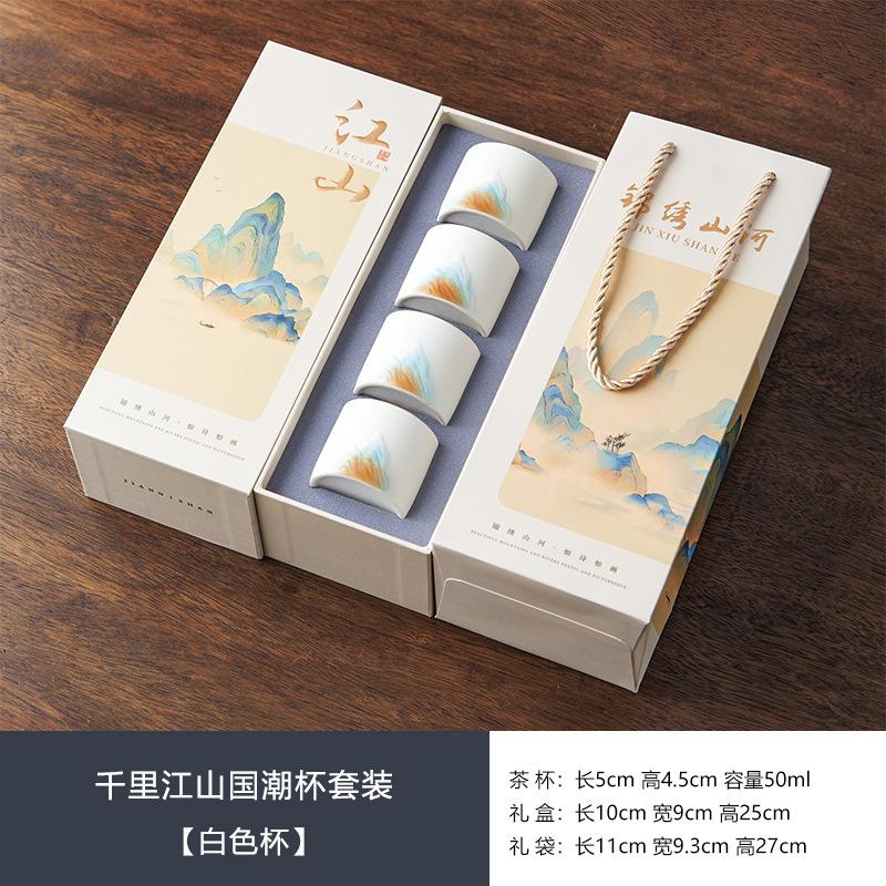 Forbidden City merchandise master tea cup gift box tea cup set to send elders company annual meeting high-end practical souvenir