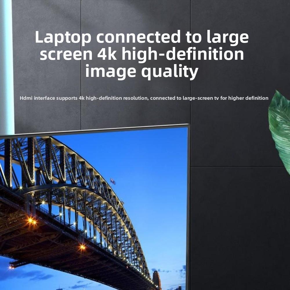 4K30 Type C to HDMI Dock USB C Hub 3 in 1 Adapter for Laptop with Multi Function