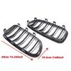 Car Front Kidney Sport Grille For BMW 5 Series F10 F11 F18 520d 530d 540i 2010-2017 1Pair Gloss Black Dual Slats Racing Grill