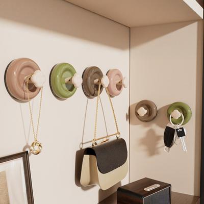 Suction Cup Hook Wall Mounted Hook Bag Key Hanger No Drilling Installation Heavy Duty Hanger for Kitchen Bathroom Bedroom