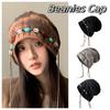 Ethnic Style Beanies Cap Korean Style Pullover Hats Vintage Y2k Baggy Cap  Autumn Winter