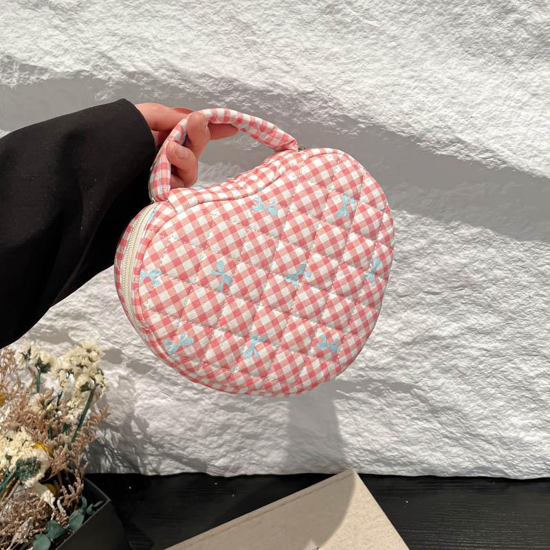 Floral Print Portable Makeup Bag with Large Capacity