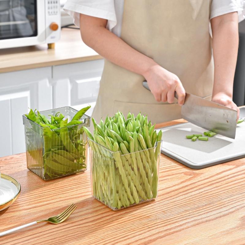 Food Storage Box to Keep Fresh-Vegetable Fruit Meat Kitchen Storage Bin-Case
