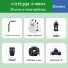 Solar-Powered Automatic Plant Watering System with Drip Irrigation and Sprinkler for Gardens