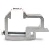 Pachet de 2 Cleme de Montaj Rezistente la Rugină pentru Capace de Camion Toppers Rulote Clip Carcasă Rezistentă Instalare Rapidă Accesorii Camioane