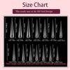 3D Eagle Claw Curved Fake Reusable Nails Full Cover Press On Nail Forms Molds Crystal Nail Extension Tip Suitable For Poly Nail