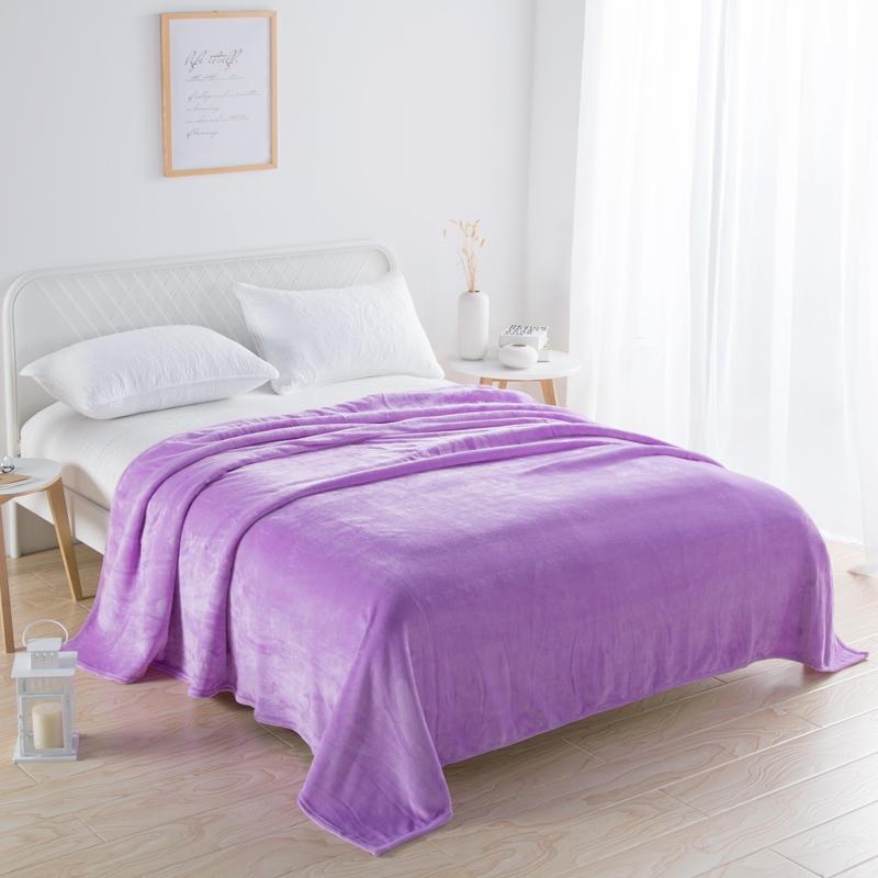 Solid Color Blanket Velvet Bedspread Office/Car Nap Shawl Manta Para Sofá Skin-friendly Plaid Home Bedspread Winter Bed Linen