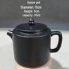 Special Clearance: Black Pottery Teapot Set - Japanese Retro Coarse Ceramic, Anti-Scald, Side Handle, Kung Fu Style