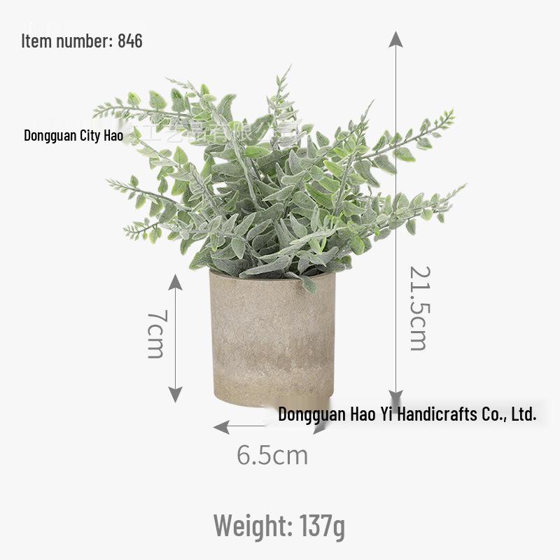 Artificial Bonsai Tree with Pot - Decorative Desktop Ornaments and Simulation Green Grass Ball for Office, Dining, or Cafe Decor.