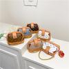 Versatile contrasting color retro bag women's new presbyopia shell bag shoulder messenger bag