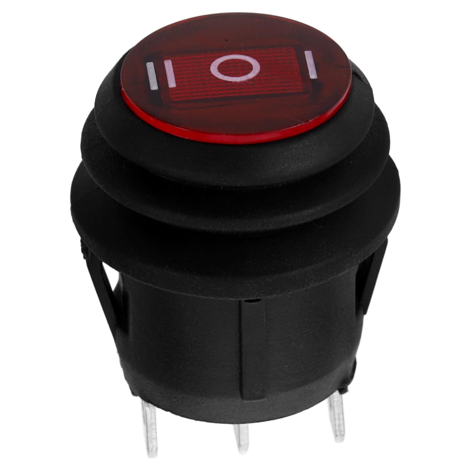 

WINOMO 3 Pin Round Rocker Toggle ON/Off Waterproof 6A/250V SPDT Switch Button for Truck Camper Auto Boat and More