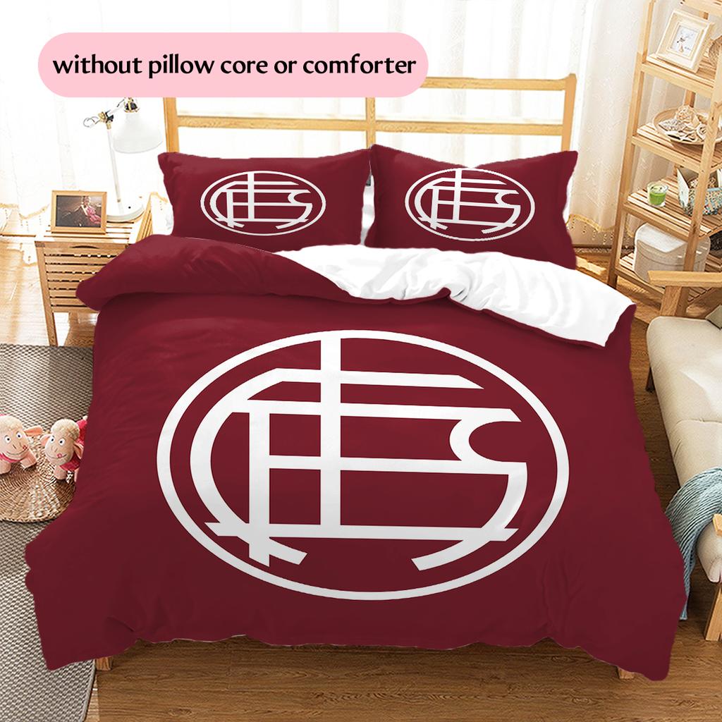 Club Atletico Lanus Pattern Bedding Home Decoration Birthday Gift (1 * duvet cover + 2 * pillowcase, without core)