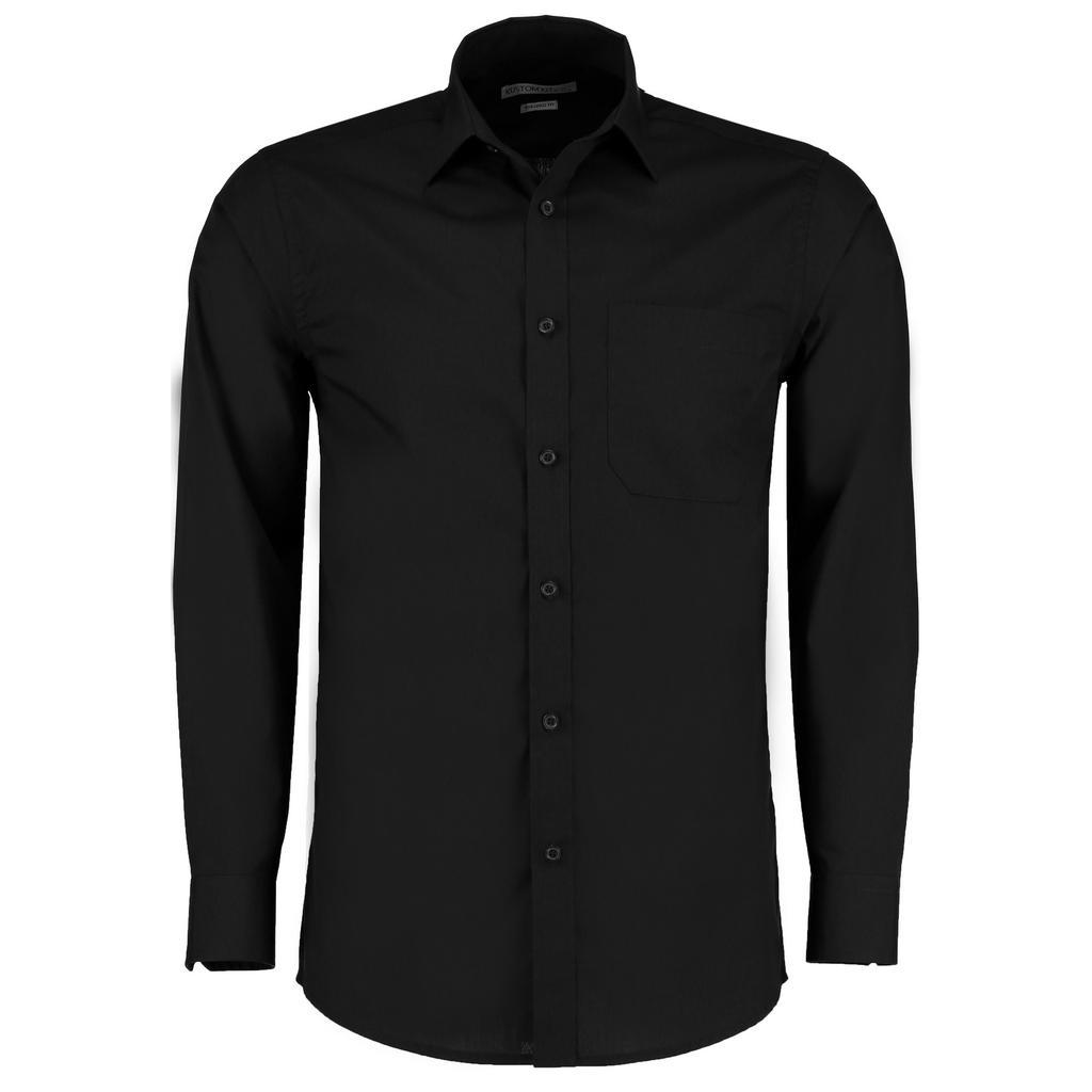 Kustom Kit Mens Long Sleeve Poplin Shirt
