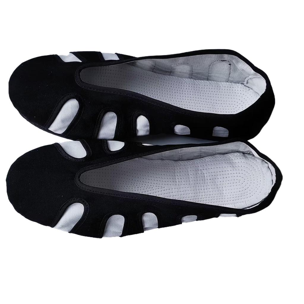 Boty pro bojová umění Deseti směrů: Tai Chi, Taoistické, Kung Fu & Cvičky s hákem ve tvaru oblaku a gumovou podrážkou pro muže & ženy