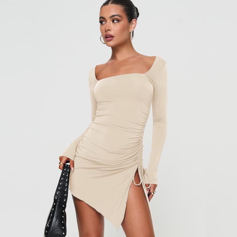 

Платье с квадратным воротником для женщин XL