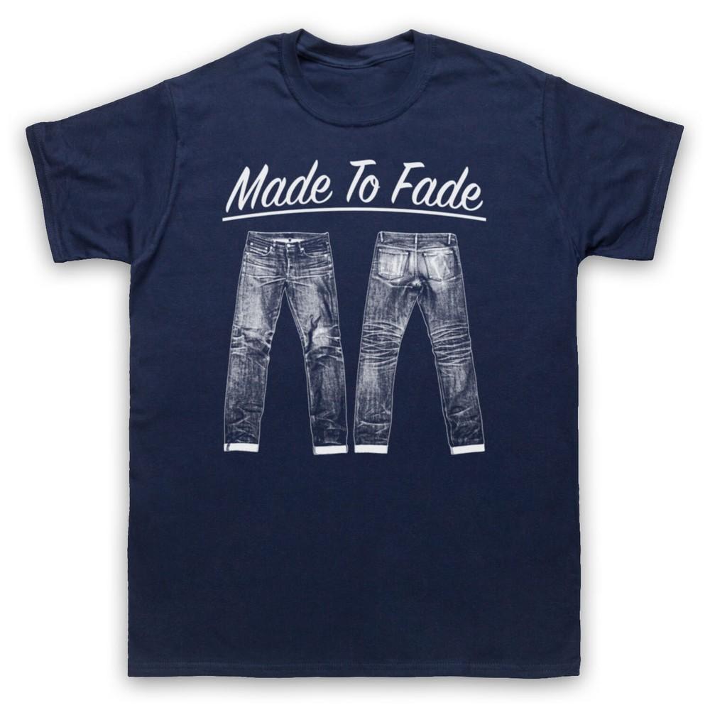Джинсы из выцветающего денима, крутая ретро винтажная мода, мужская и женская футболка 2XL