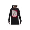 Jordan Brand Letter Print Pattern Ribbed Crew Neck Long Sleeve T-Shirt Men Tops Black FN5976-010