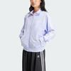 adidas Originals striped sporty long-sleeve retro jacket for women, light purple