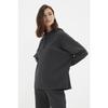 Anthracite Hooded Corded Knitted Pajama Set Thmaw22au0334