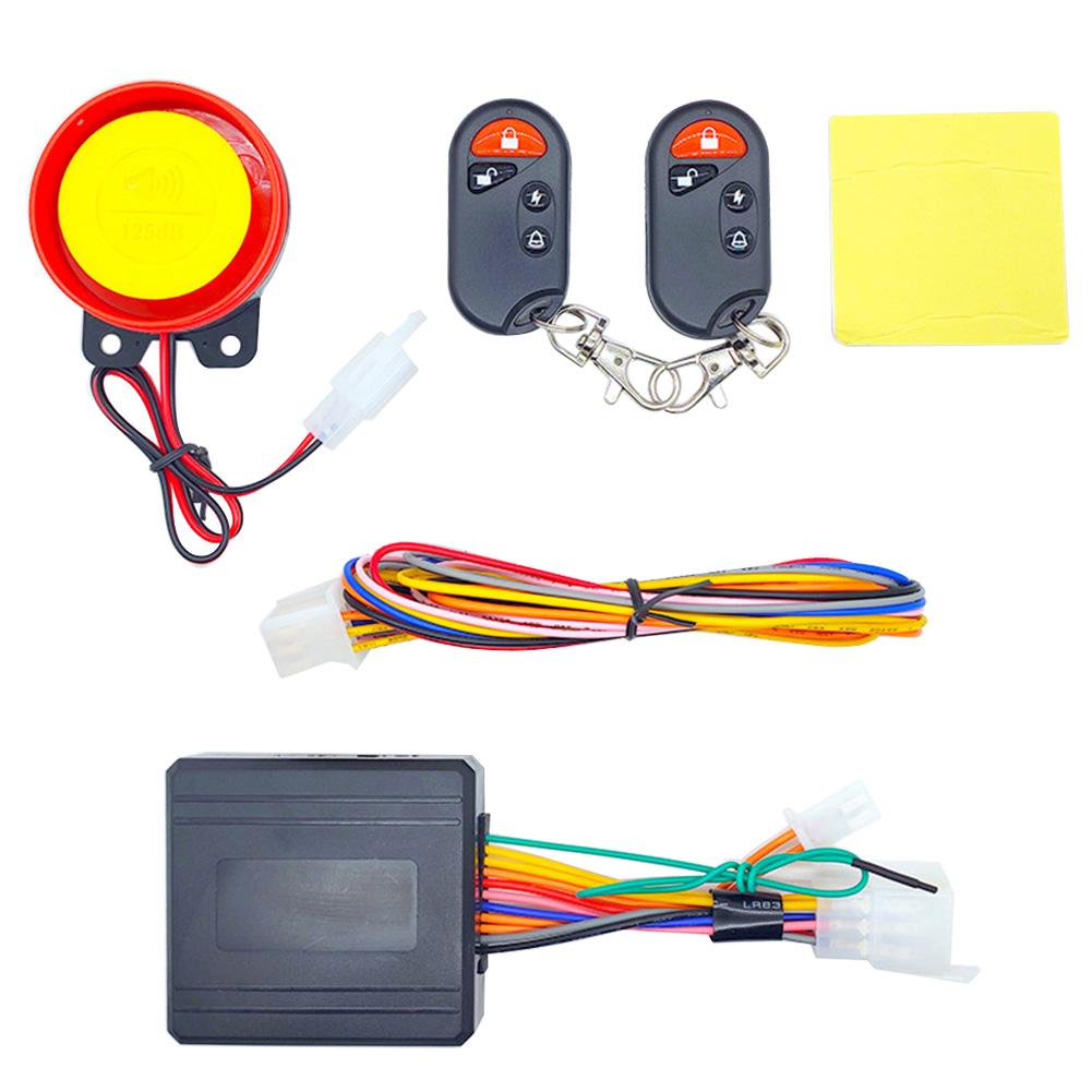 12V Motorcycle Electric Scooter Alarm System Anti-theft Security Remote Engine Start Immobiliser
