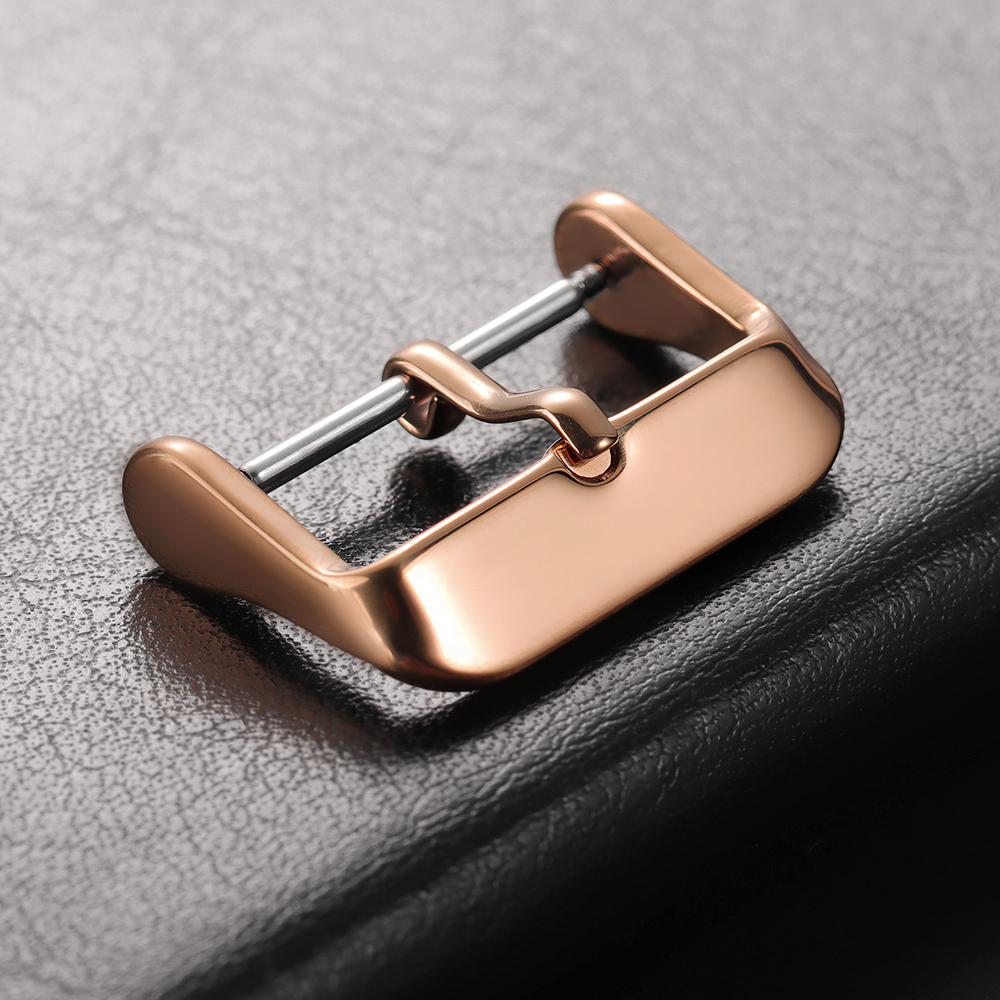 12/14/16/18/20/22mm Edelstahl Dornschließe Armbänder Schließe Uhrenzubehör für Silikon Lederband Armband Uhr Schließe