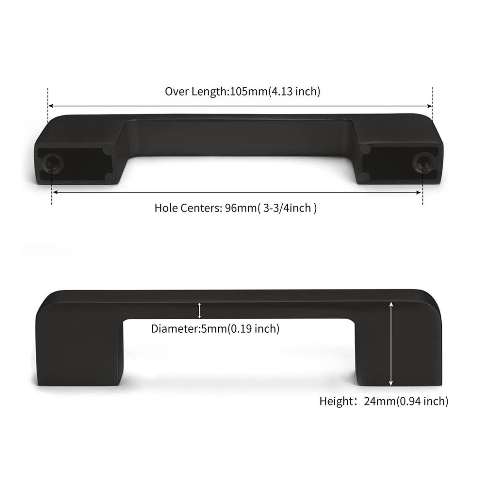 1Pcs Modern Black Aluminum Kitchen Cabinet Dresser Knobs Furniture Handles Pulls Cupboard Drawer Wardrobe Door Knobs