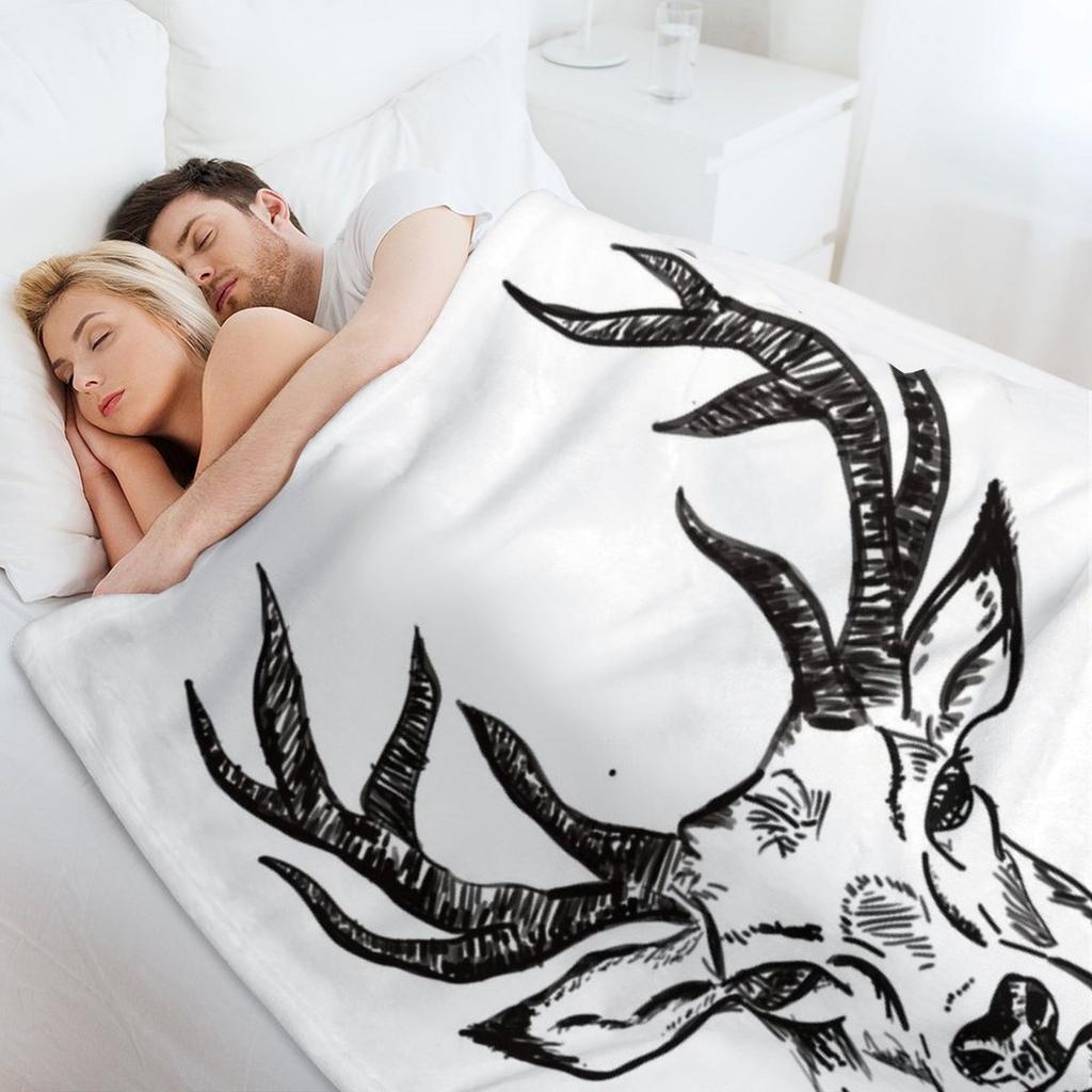Stag Throw Blanket Loose Weighted Blankets For Baby Flannels Blankets