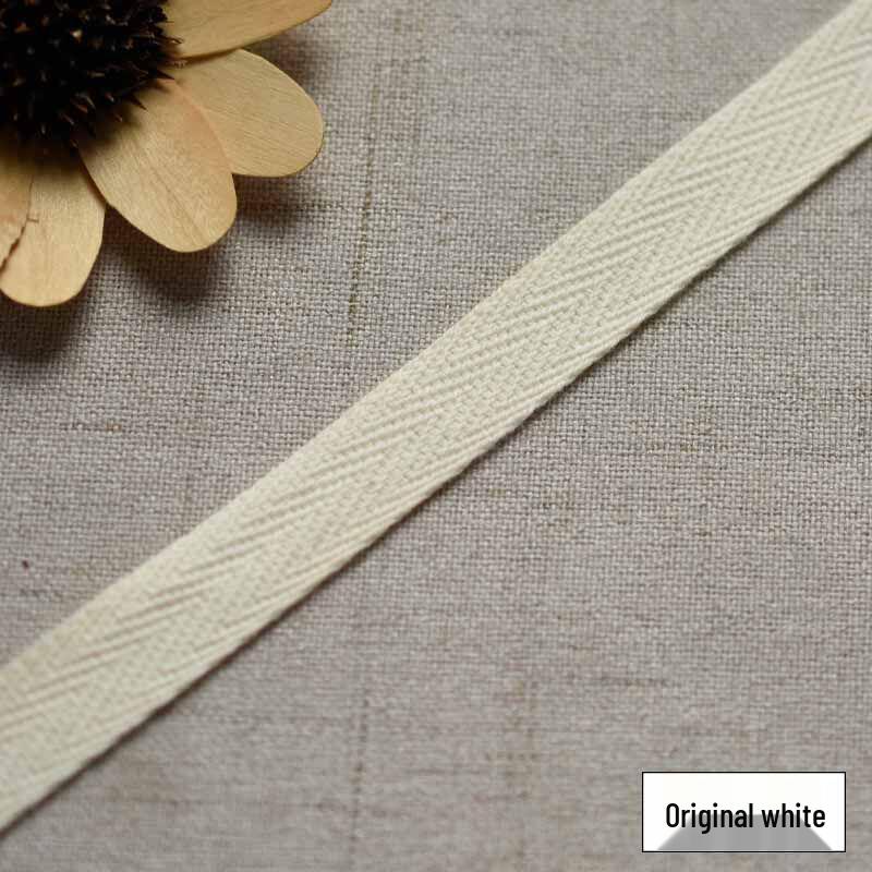 1.5cm Colored Cotton Herringbone Binding Tape for Clothing, Decoration, and Gift Wrapping 15mm