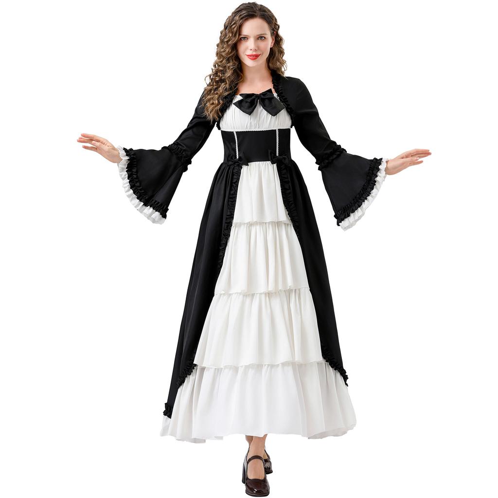 Anime lolita dress medieval court vintage goth queen cos dress holiday party uniform