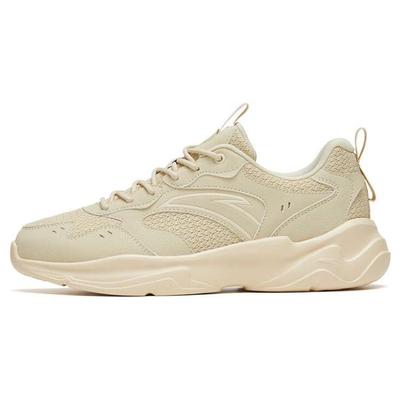 Slip Resistant Lightweight Low Top Sports Casual Shoes Men Sneakers Beige 912328815-2