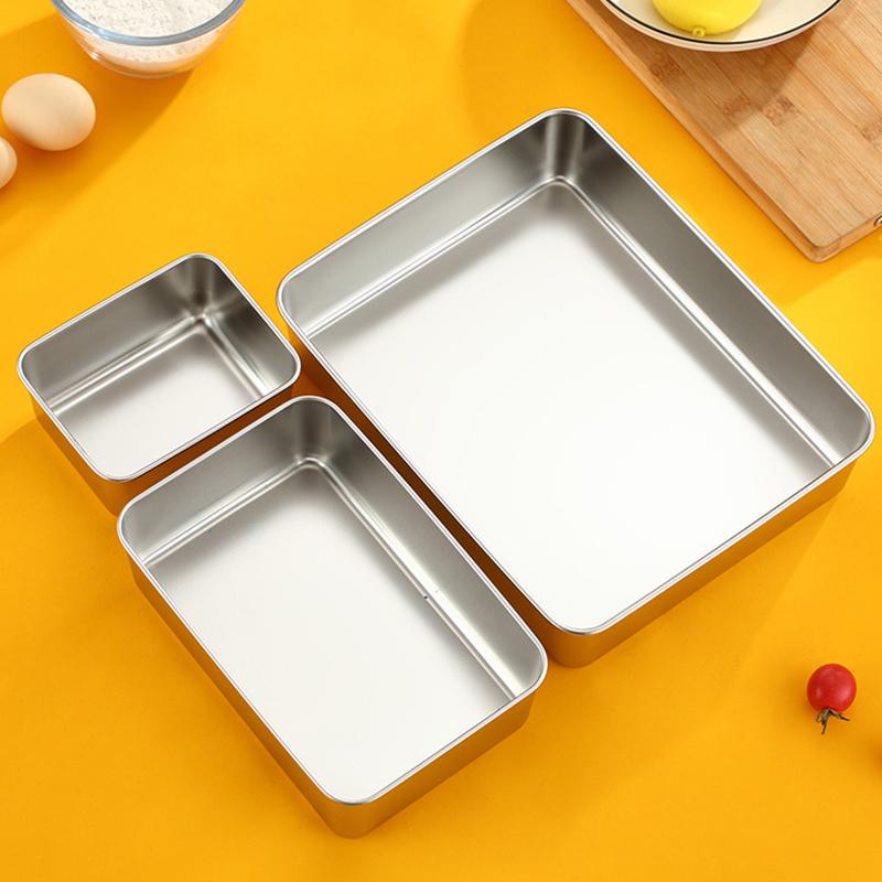 Tiramisu Muffin Pan Stainless Steel Cheesecake Pan Baking Mould Rectangle Cake Pan For Birthday Cake Cake Bread Chiffon Tiramisu