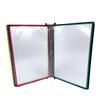 Wall-Mounted A4 Swivel File Rack - 5-Page Magnetic Display Holder