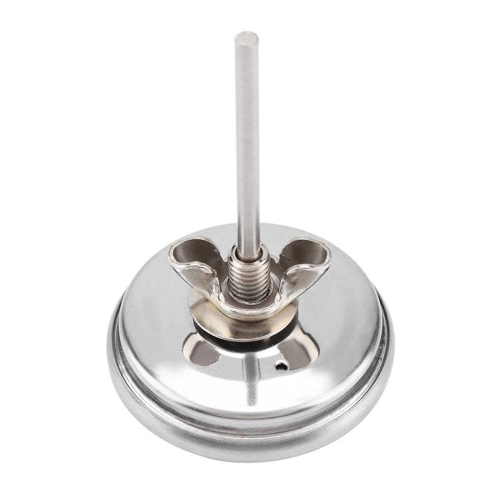 Stainless Steel BBQ Thermometer 100-550 Fahrenheit  Round Hood Temperature for Barbecue Oven Grill