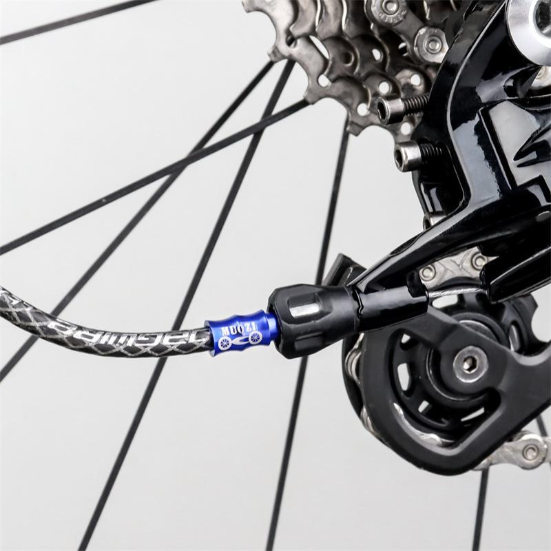 10Pcs Bicycle Brake Shift Cable Housing End Caps Aluminum Alloy Protective Cable Ends Line Cap Wire Tube Plugs