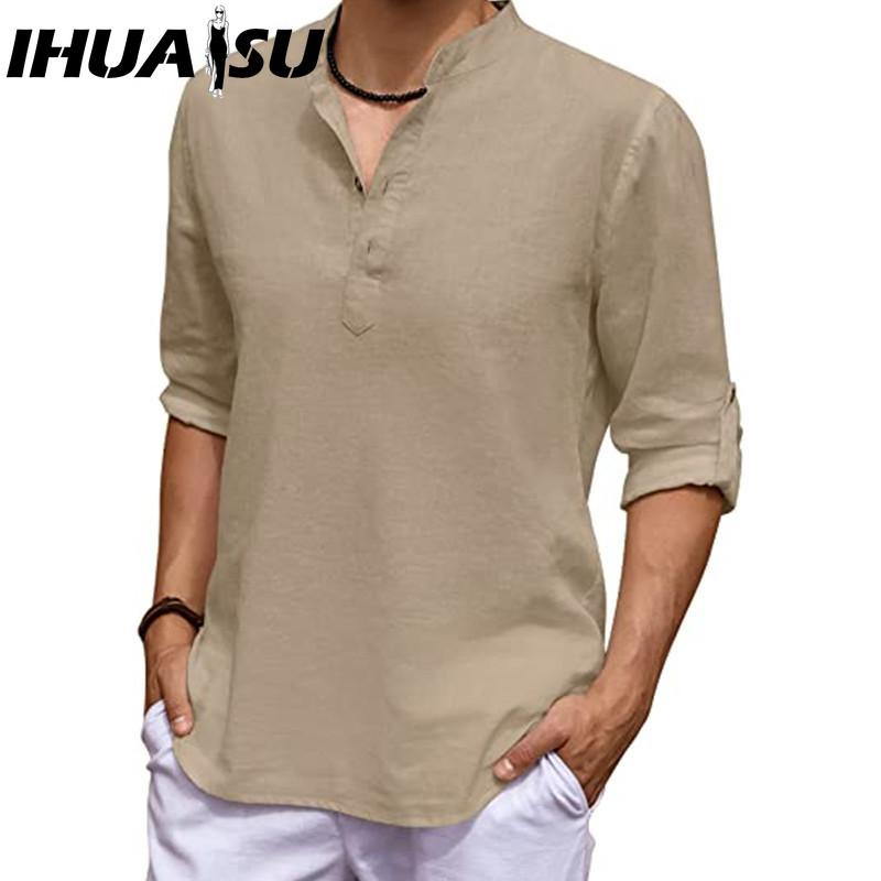 IHUASU Cotton T-shirt Men's Fashion Loose Shirt Printed Compassionate Shirt
