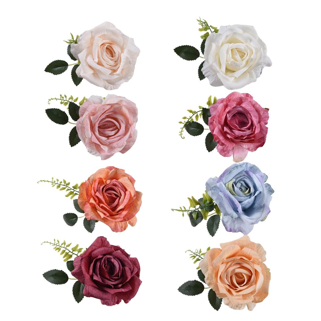 Stoff Blomst Gardinholdere Rose Gardinholdere Dekorative Tauholdere Vindusspenne for Vindusdekor