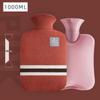 Plush PVC Hot Water Bottle for Students - Large, Portable, Cute Design for Warming Feet and Belly