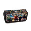 Cartoon One Piece Multi-layer Flip Pencil Case For Boy/Girls Best Gifts Large Capacity Durable Teenagers Pen Bag School Supplies