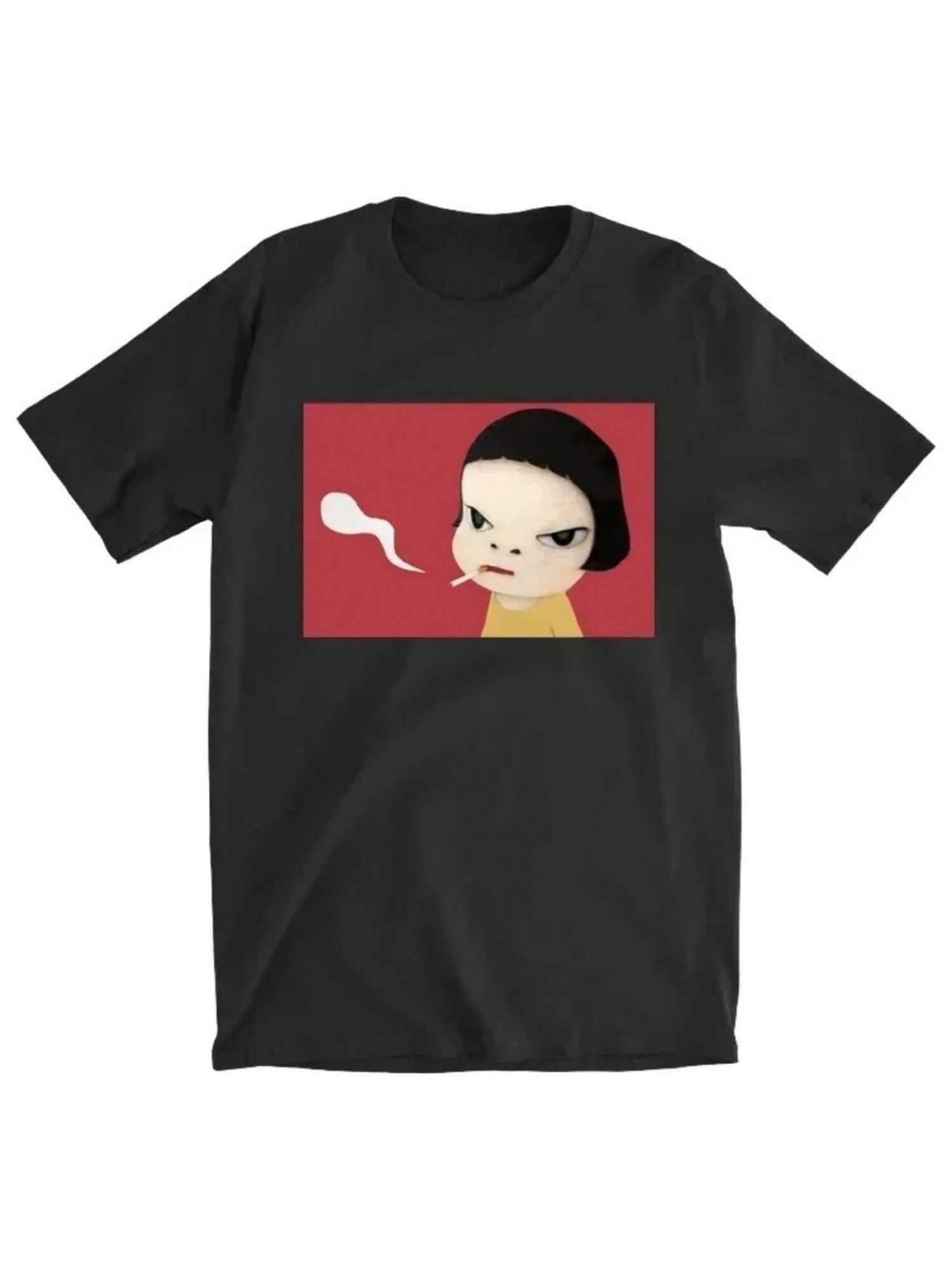 Yoshitomo Nara Guitar Summer T-Shirt Wounisex T Shirt New Tees T-Shirt Wounisex Hort Sleeves Wounisex Clothes S разноцветный