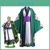 Cosplay jako Roronoa Zoro z One Piece v tomto kimonovém županu