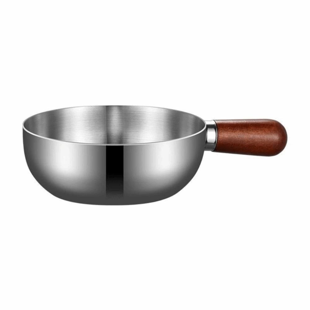 

Thickened Single-person Pot Heat-Resistant Ramen Noodle Bowl Stainless Steel Pot Restaurant 6.30 IN