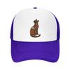 Bohemian Botanical Cat Silhouette Po Mesh Baseball Cap Casual Hat Outdoor  For Womens Unisex FeUnisex