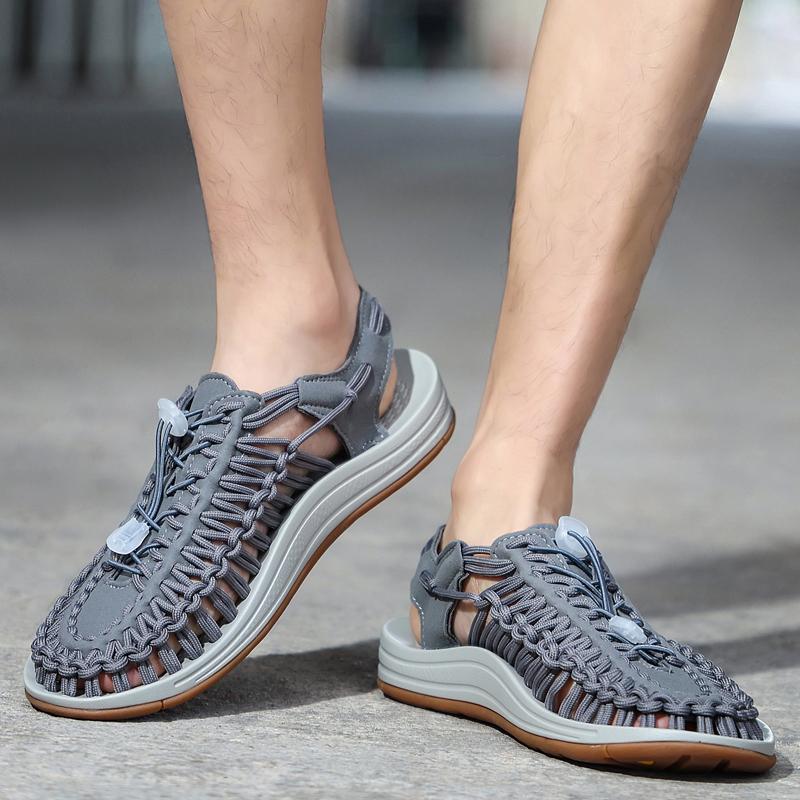 Pánské římské sandály široké venkovní ručně vyráběné sandály dámské plážové boty párové sandály nadměrná velikost