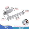 Toilet Paper Holder Wall Mounted Towel Holder For Kitchen Stainless Steel Cabinet Paper Roll Storage Hanger Bathroom Accessories