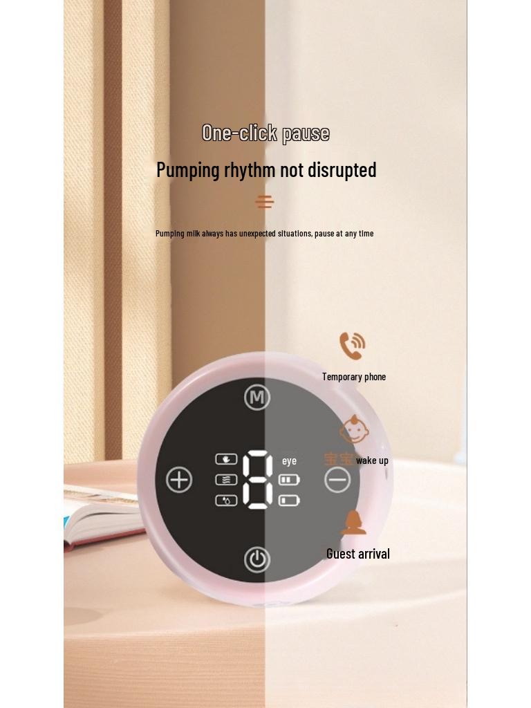 Smart Electric Breast Pump: All-in-One, Silent, Painless, Large Suction, Milk Collector & Postpartum Massager