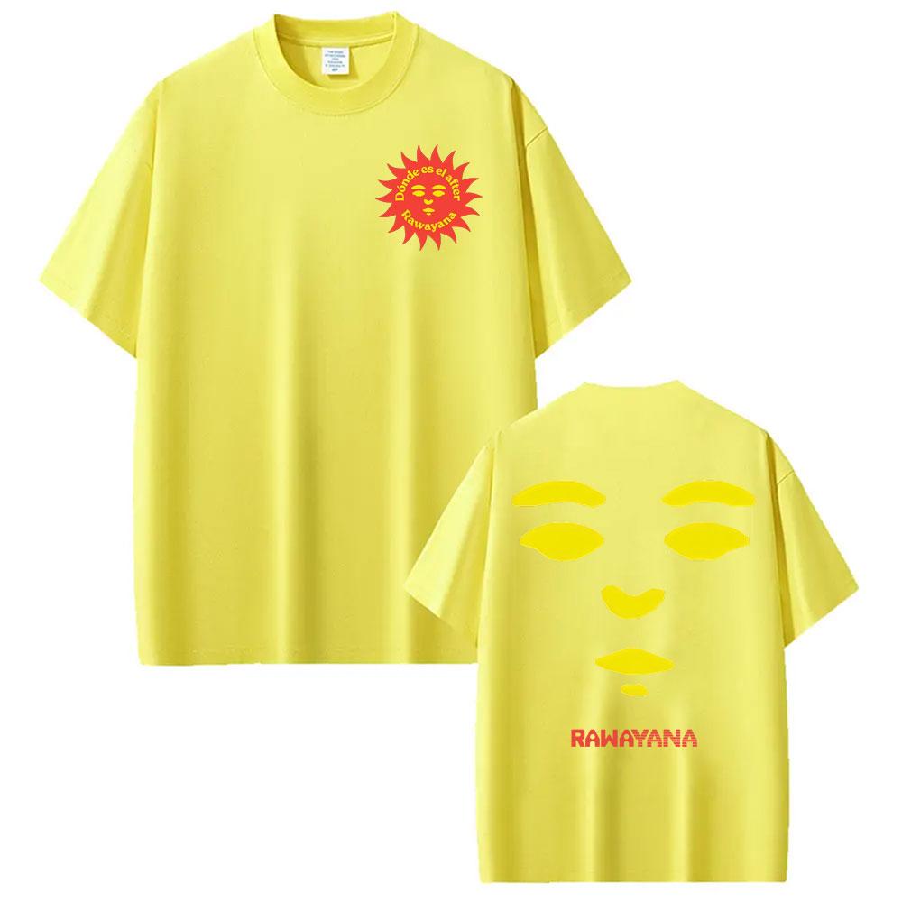 Band Rawayana Donde Es El After Album Print T Shirt Unisexs Clothing Fashion Punk Hip Hop Tshirts Casual Cotton Oversized Tshirt